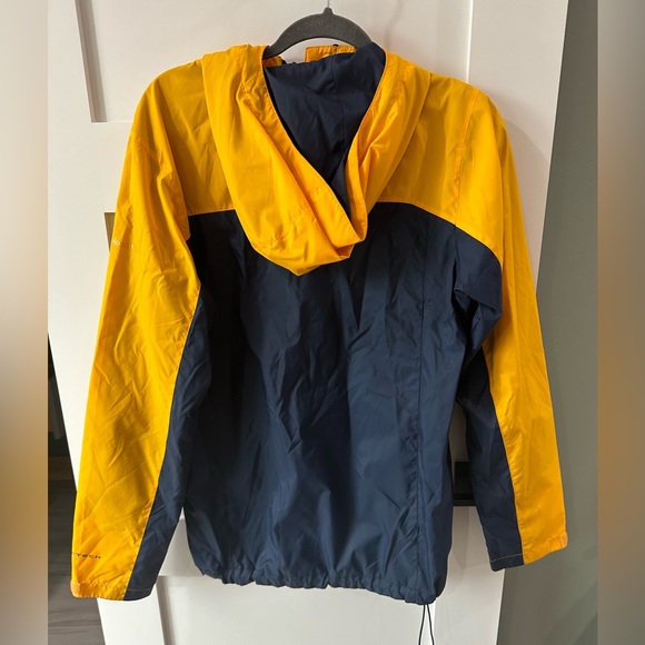 Waterproof Columbia Omnitech West Virginia Mountaineer Rain Wind Jacket Sz Small - Picture 4 of 8